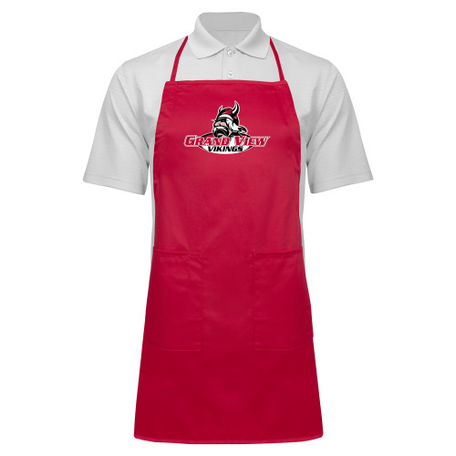  Full Length Red Apron - Grand View Viking Head