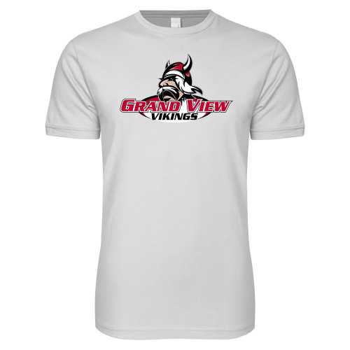  Next Level White SoftStyle T Shirt - Grand View Viking Head