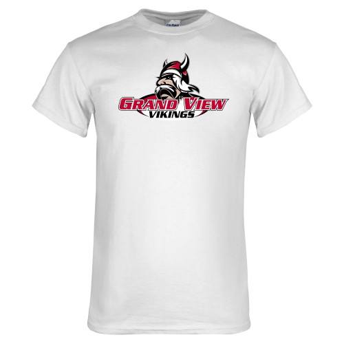  White T Shirt - Grand View Viking Head