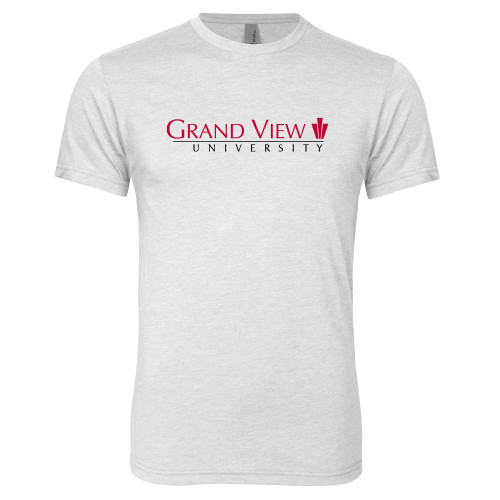  Next Level Heather White Triblend Tee - Grand View University