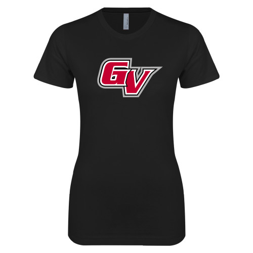  Next Level Womens Black Boyfriend Tee - GV Athletic