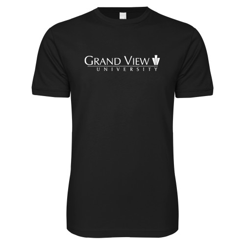  Next Level Black SoftStyle T Shirt - Grand View University