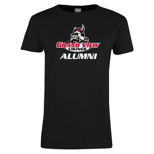  Womens Black Short Sleeve Tee - Alumni Athletics