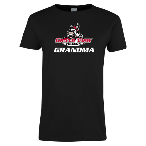  Womens Black Short Sleeve Tee - Grandma Athletics