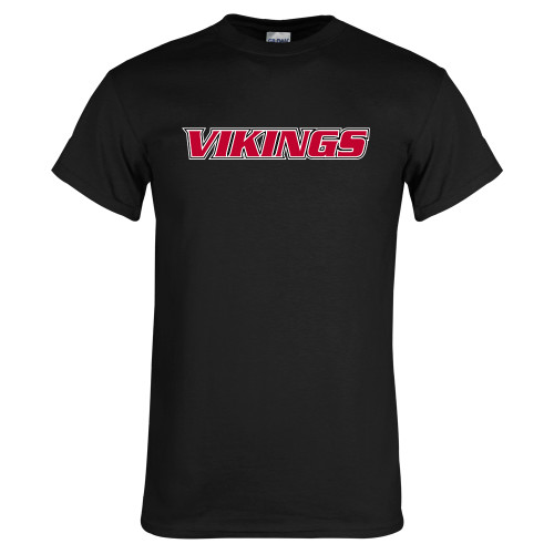  Black T Shirt - Vikings