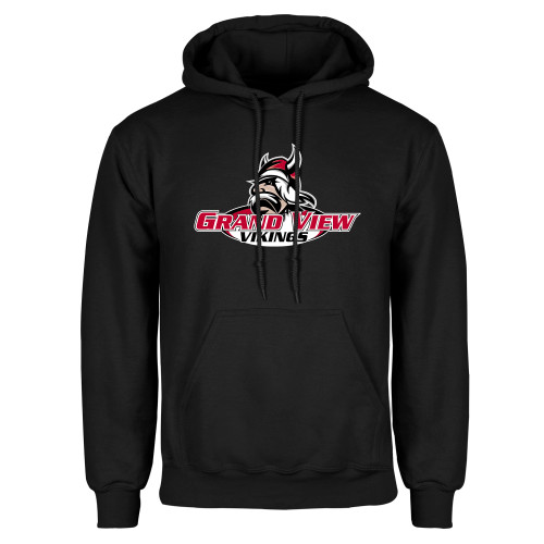  Black Fleece Hoodie - Grand View Viking Head