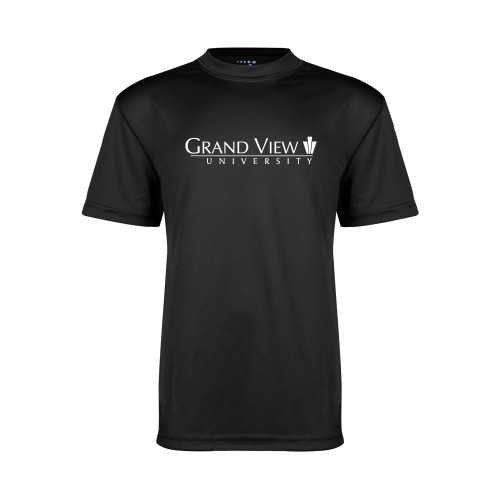  Youth Performance Black Tee - Grand View University