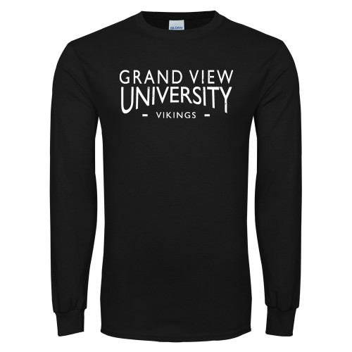  Black Long Sleeve T Shirt - Grand View University Vikings