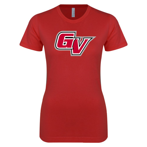  Next Level Womens Red Boyfriend Tee - GV Athletic