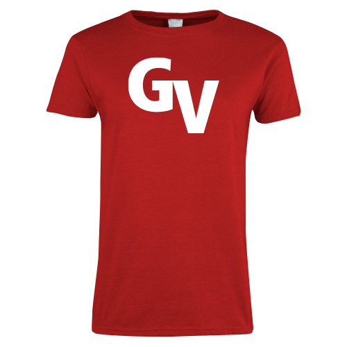  Womens Short Sleeve Red Tee - GV Institutional