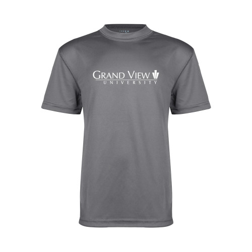  Youth Performance Grey Concrete Tee - Grand View University