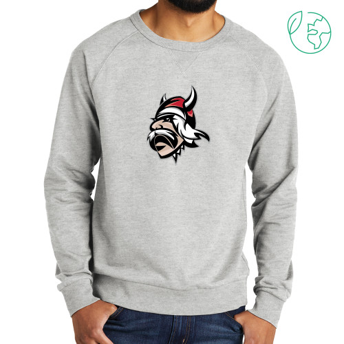  Allmade Light Grey Organic French Terry Crewneck Sweatshirt - Grand View