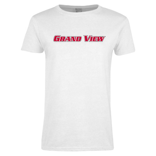  Womens White Short Sleeve Tee - Grand View