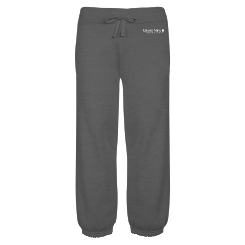  ENZA Womens Dark Heather Banded Fleece Capri - Grand View University