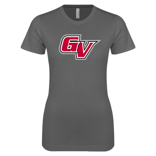  Next Level Womens Charcoal Boyfriend Tee - GV Athletic