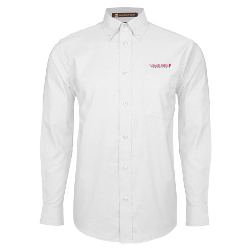  White Oxford Long Sleeve Shirt - Grand View University