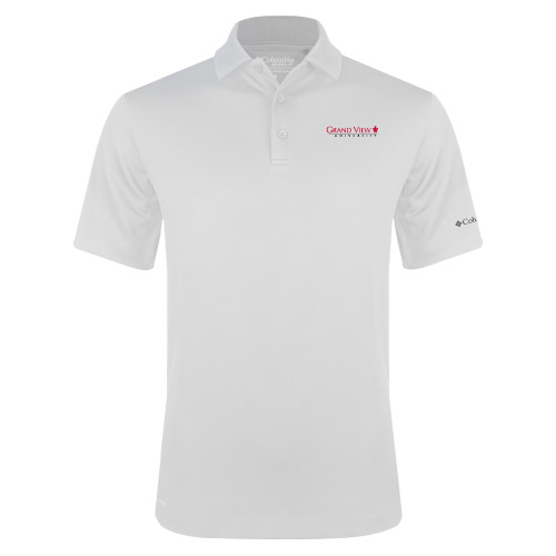  Columbia White Omni Wick Drive Polo - Grand View University