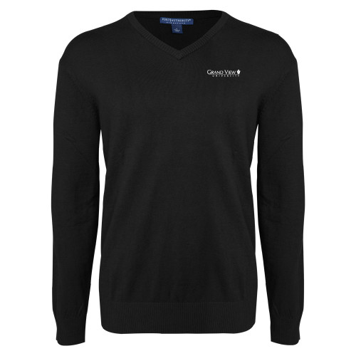 Black VNeck Sweater - Grand View University