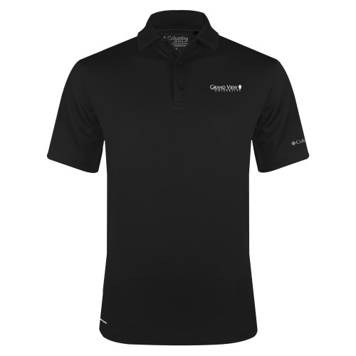  Columbia Black Omni Wick Drive Polo - Grand View University