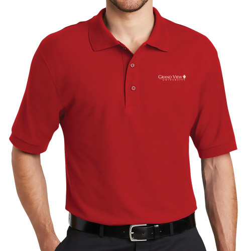  Red Silk Touch Polo - Grand View University