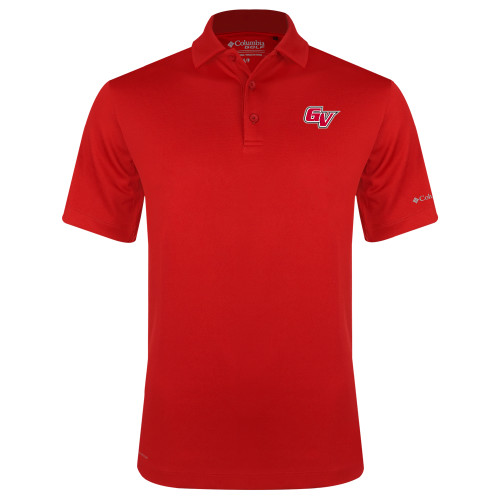  Columbia Red Omni Wick Drive Polo - GV Athletic