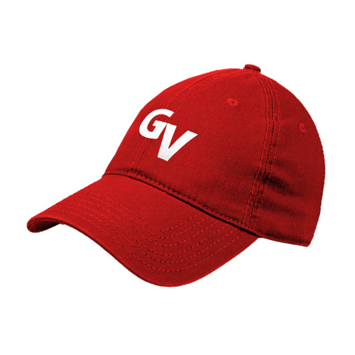  Red Unstructured Adjustable Low Profile Hat - GV Institutional