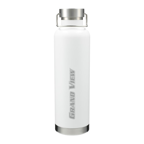 Thor Copper Vacuum Insulated White Bottle 32oz - Grand View Engraved