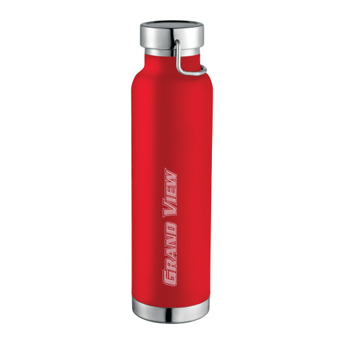  Thor Copper Vacuum Insulated Red Bottle 22oz - Grand View Engraved
