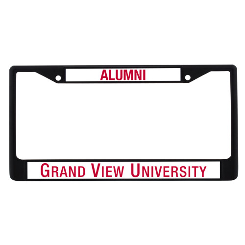  Alumni Metal License Plate Frame in Black - Grand View Flat Wordmark