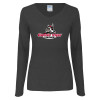 Thumbnail image for  Womens Dark Heather Long Sleeve V Neck Tee 