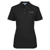 Thumbnail image for  Womens Silk Touch Black Pique Polo