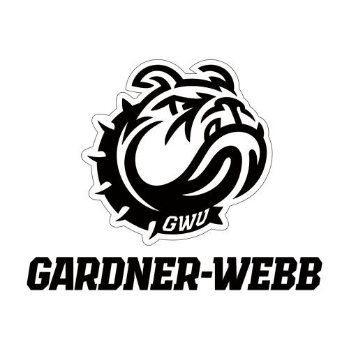  Medium Decal - Gardner Webb Athletic Mascot Head Lockup