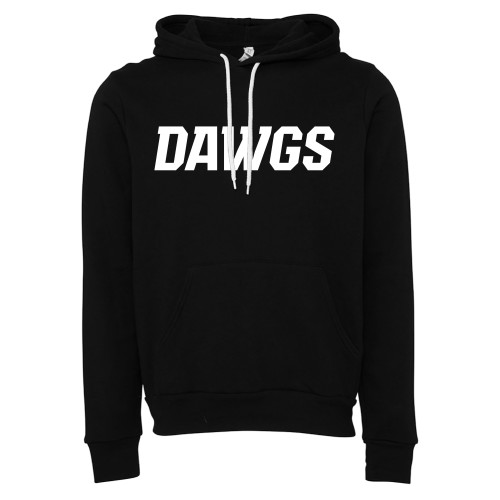  Bella + Canvas Black Fleece Hood - Dawgs Word mark