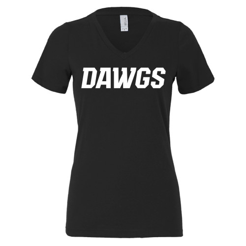 Gardner Webb Bella + Canvas Womens Black V Neck Cotton T Shirt
