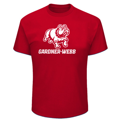  Tall Red T Shirt - Gardner Webb Athletic Lockup
