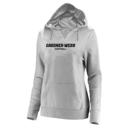  Womens Plus Heather Grey Hoodie - Gardner Webb Football