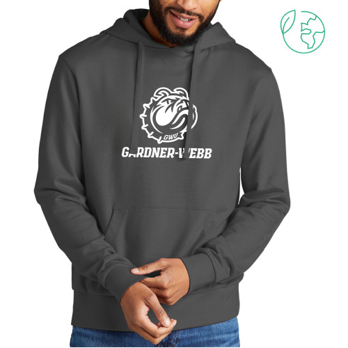  Allmade Dark Grey Organic French Terry Pullover Hoodie - Gardner Webb Athletic Mascot Head Lockup