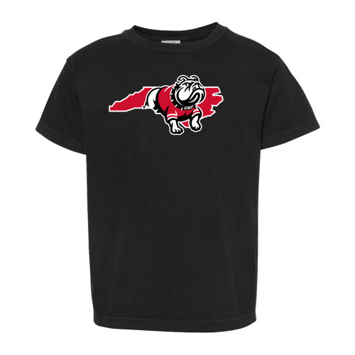  Comfort Colors Youth Black T Shirt - North Carolina Mascot Mark