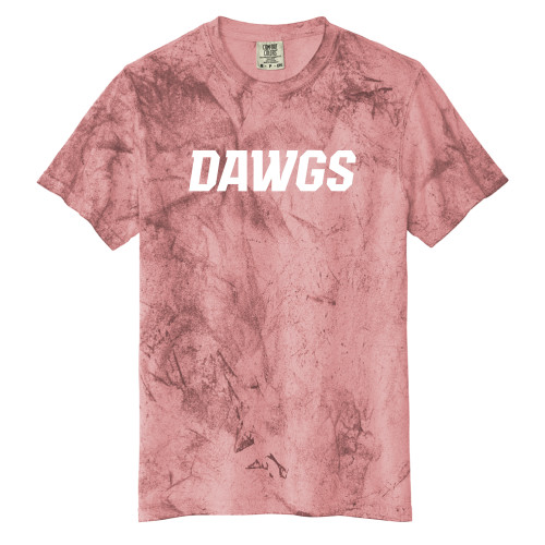  Comfort Colors Red Heavyweight Color Blast Tee - Dawgs Word mark