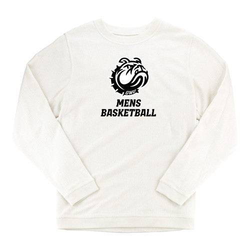  Boxercraft Womens Cream Corded Crew - GWU Mens Basketball