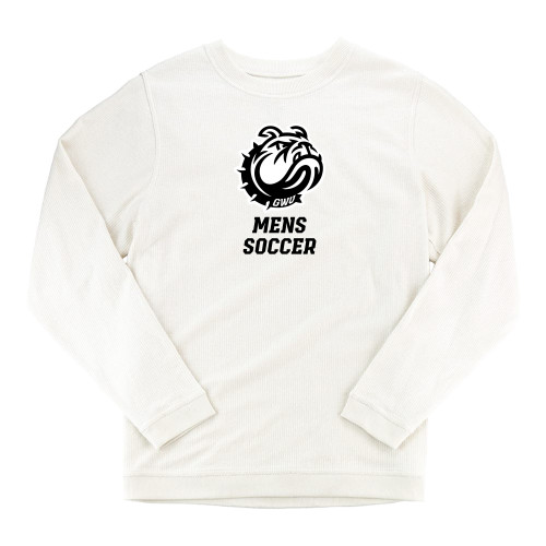  Boxercraft Womens Cream Corded Crew - GWU Mens Soccer