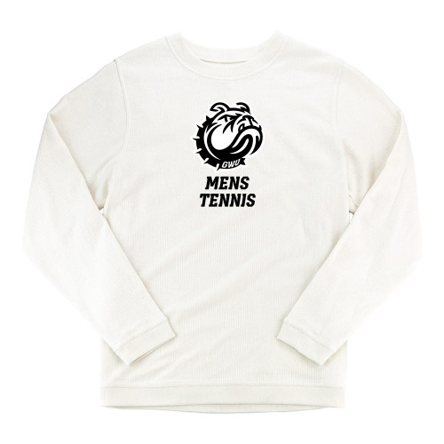  Boxercraft Womens Cream Corded Crew - GWU Mens Tennis