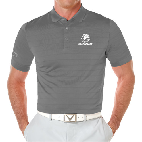  Callaway Steel Grey Opti Vent Polo  - Gardner Webb Athletic Mascot Head Lockup