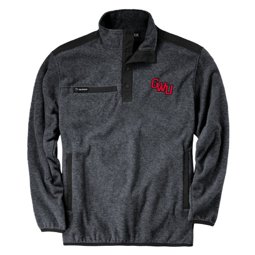  DRI DUCK Charcoal Ranger Mens Fleece Pullover - GWU Monogram