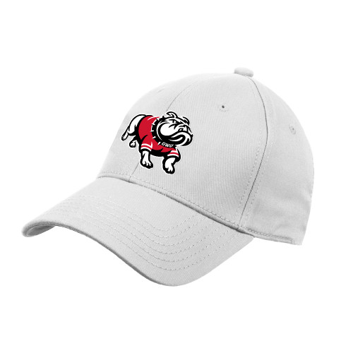  White Structured Adjustable Pro Style Hat - GWU Primary Athletic Mark