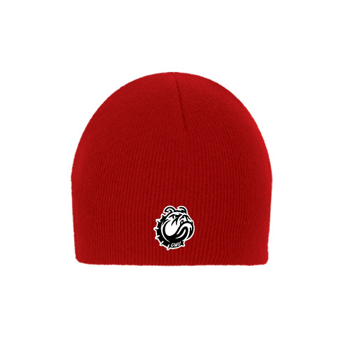  Red Knit Beanie - GWU Mascot Head