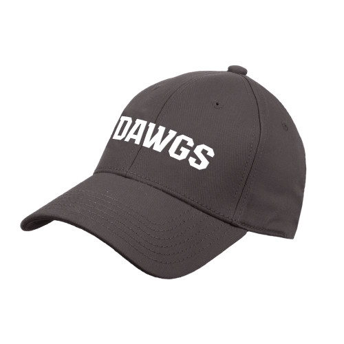  Charcoal Structured Adjustable Pro Style Hat - Dawgs Word mark