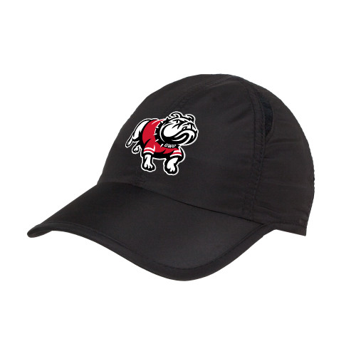  Womens Black Performance Cap - GWU Primary Athletic Mark