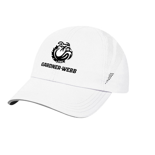  Womens White Performance Cap - Gardner Webb Athletic Mascot Head Lockup