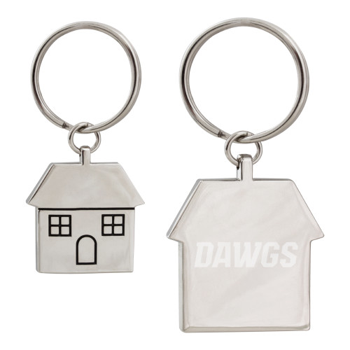  Silver House Key Holder - Dawgs Word markEngraved